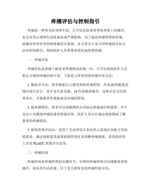 疼痛评估与控制指引