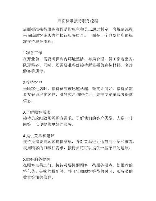 店面标准接待服务流程