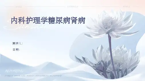 内科护理学糖尿病肾病