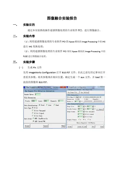 遥感图像融合