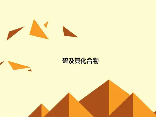 硫及其化合物-PPT课件
