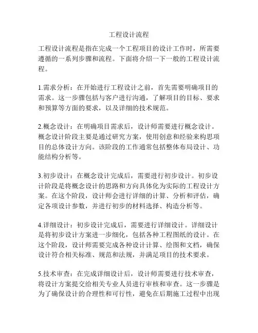 工程设计流程