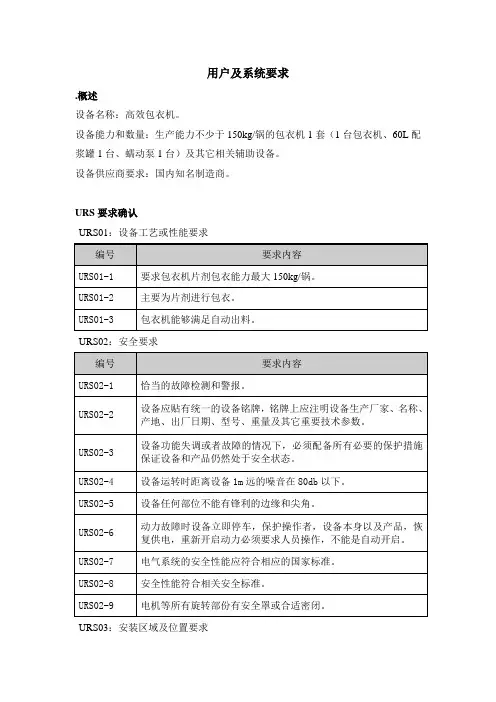 包衣机URS