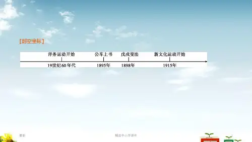 精选-中考历史复习第二部分中国近现代史第7单元近代化的探索课件