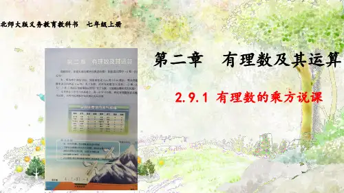 北师大版数学七年级上册有理数的乘方说课课件