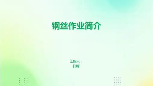 钢丝作业简介