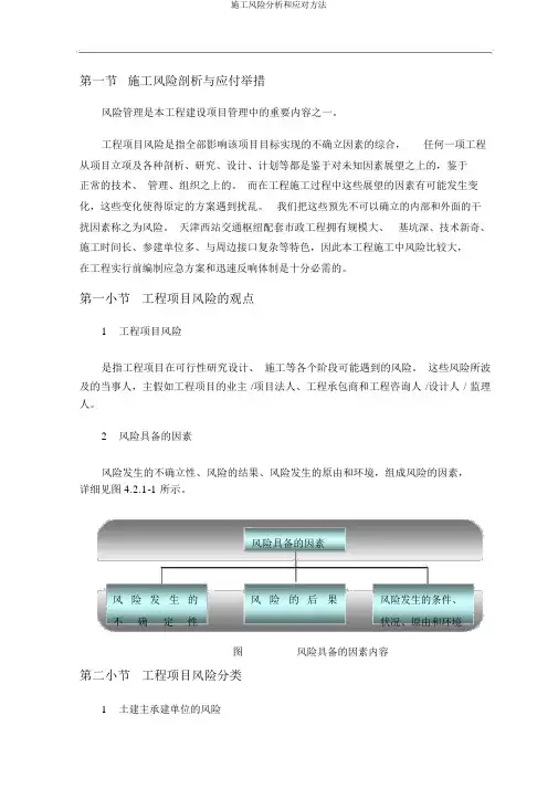 施工风险分析和应对方法