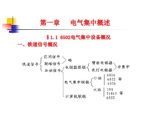 1.1 电气集中概述