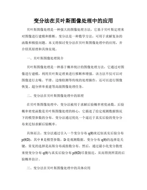 变分法在贝叶斯图像处理中的应用