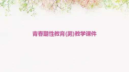 青春期性教育(男)教学课件