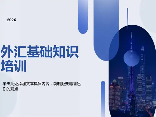 外汇基础知识培训