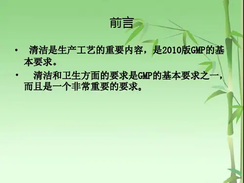 清洁验证课件