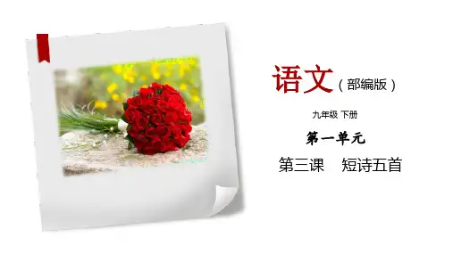 《短诗五首》同步课件-九年级语文下册备课精品(部编版)(共59张PPT)