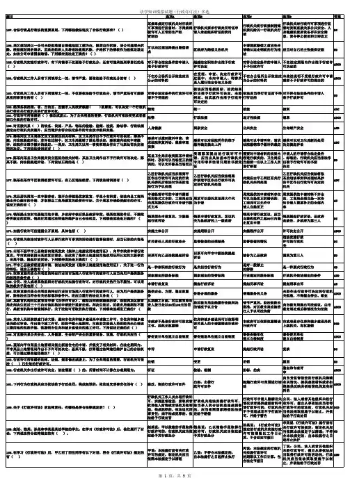 行政许可法-多选
