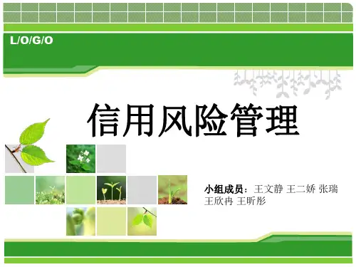 信用风险管理概述