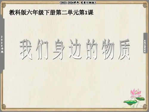 我们身边的物质课件(共13张PPT)