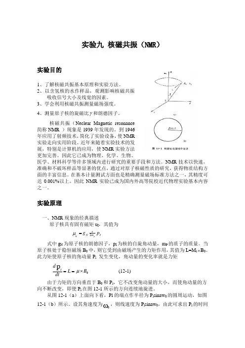 核磁共振(NMR)