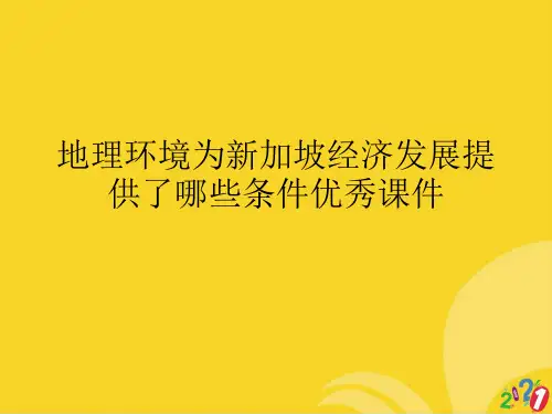 地理环境为新加坡经济发展提供了哪些条件优秀课件标准版资料