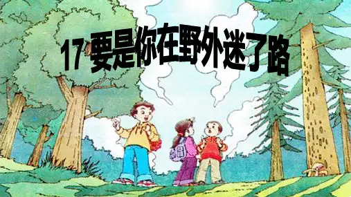 部编版二年级下册语文第17课《要是你在野外迷了路》课件