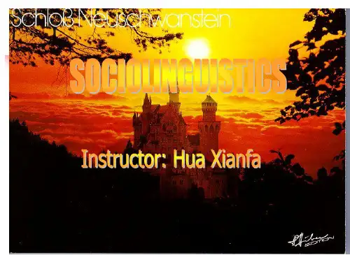SOCIOLINGUISTICS(1)