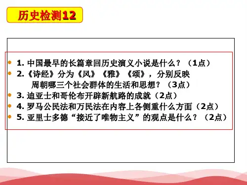 新人教版高中历史《二战后的世界历史》PPT课件
