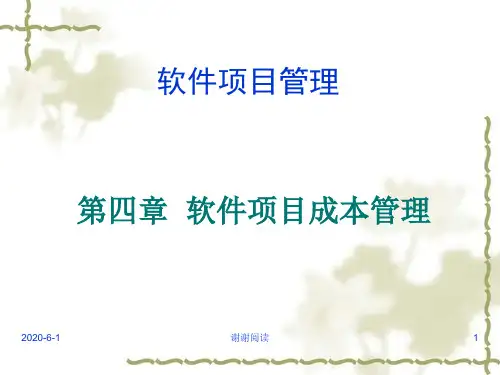 软件项目成本管理.ppt
