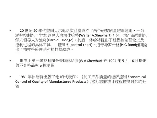 SPC控制图判异准则解读