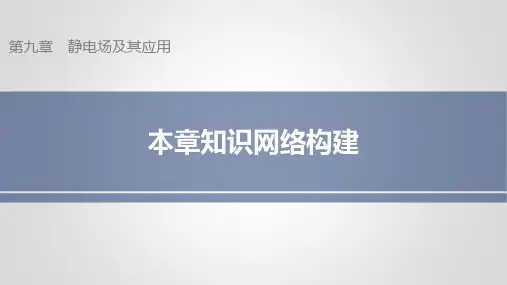 高中物理必修三第九章《静电场及其应用》复习课
