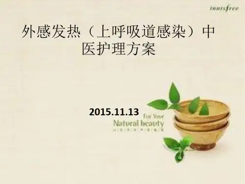 外感发热(上呼吸道感染)中医护理方案片课件