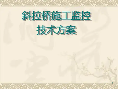 钢箱梁斜拉桥施工监控方案PPT课件