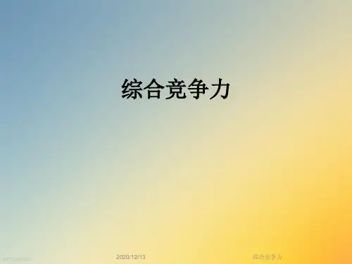 综合竞争力