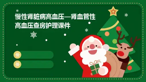 慢性肾脏病高血压—肾血管性高血压查房护理课件