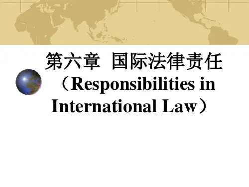 第六章国际法律责任
