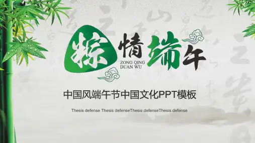 传统节日端午节PPT模板163