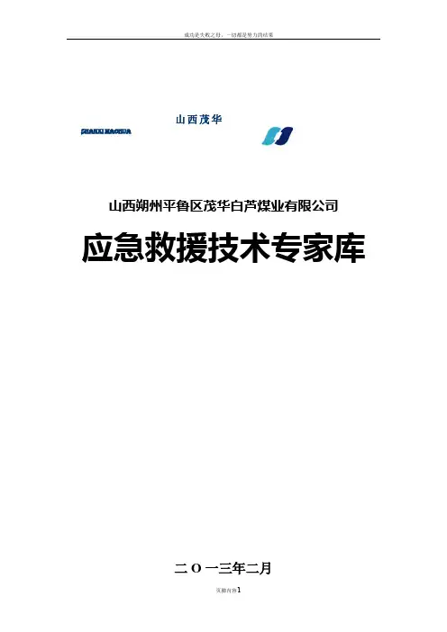 应急救援各技术专家库