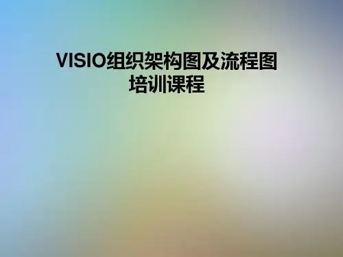 VISIO组织架构图及流程图培训课程