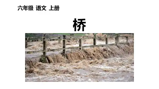 部编版六年级语文上册13《桥》课件(共35张PPT)