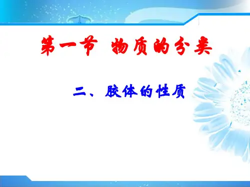 人教化学必修1第二章第1节物质的分类(共21张PPT)