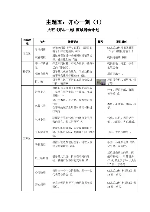 主题五开心一刻