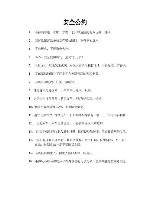 安全公约