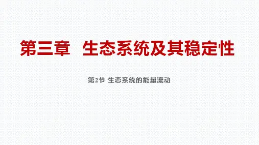 【课件】生态系统的能量流动课件2022-2023学年高二上学期生物人教版选择性必修2