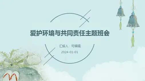 爱护环境与共同责任主题班会