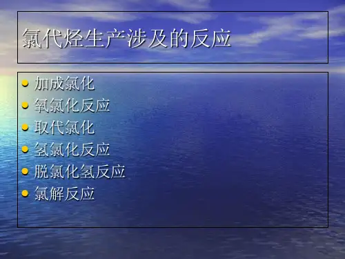 氯乙烯生产工艺PPT课件