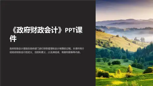 《政府财政会计》课件