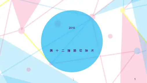 胰十二指肠切除术手术配合ppt课件