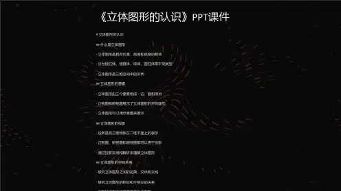 《立体图形的认识》课件