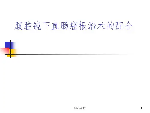 腹腔镜下直肠癌根治术的配合PPT课件
