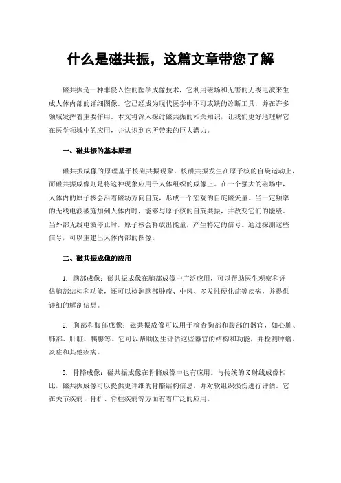 什么是磁共振，这篇文章带您了解