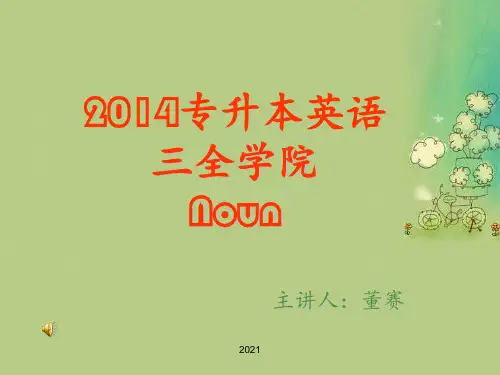专升本英语名词部分PPT课件