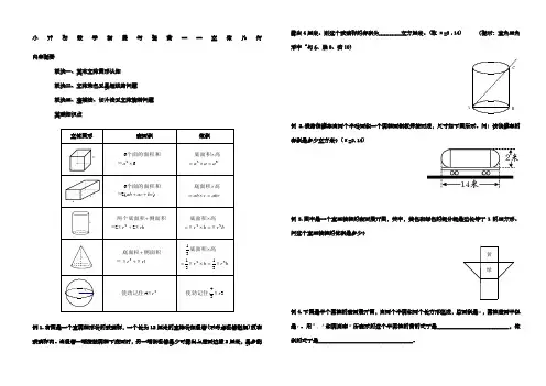 小升初数学·立体几何完美编辑版